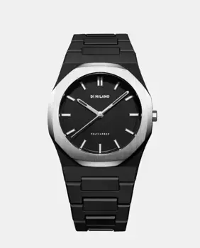 Polycarbon 00729066 черные мужские часы из поликарбоната D1 Milano, черный