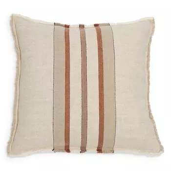 POM POM AT HOME Декоративная подушка в полоску Beck, 20 x 20 дюймов, коричневый/бежевый