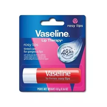 Помада-бальзам для губ Vaseline Lip Therapy Rosy с оттенком миндаля и розового масла 4,8 г