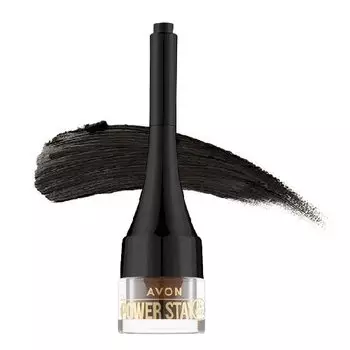 Помада для бровей Avon Power Stay Eyebrow Pomade 24 часа - Мягкий черный - 2 г