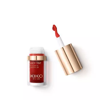 Помада и румяна 2в1 универсальный красный Kiko Milano Juicy Tint, 5 мл