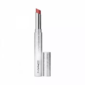 Помада powder kiss velvet blur slim stick / holiday colour bizzare blizzard Mac, цвет peppery pink, вес 2 гр.