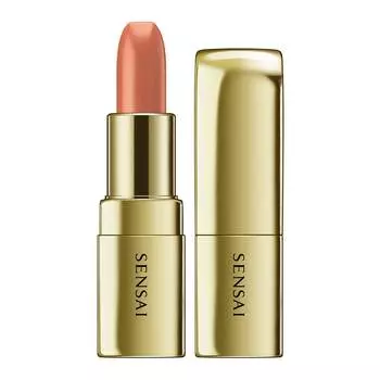 Помада с золотыми частицами the lipstick Sensai, цвет nr. 14 suzuran nude, вес 3.5 гр.
