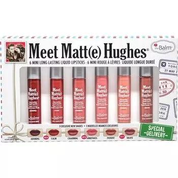 Помада The Balm MeetMatteHughes Special Delivery, Adoring 1,2 ml + Calm 1,2 ml + Charming 1,2 ml + Ambitious 1,2 ml + Patient 1,2 ml + Brave 1,2 ml / 6 x 1,2 ml