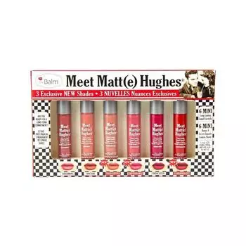 Помада The Balm MeetMatteHughes Vol.14, Long Lasting Liquid Lipsticks Charming 1.2 ml + Sincere 1.2 ml + Thoughful 1.2 ml + Dependable 1.2 ml + Dedicated 1.2 ml + Considerate 1.2 ml / 1 Stk.