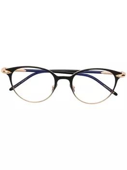 Pomellato Eyewear round glasses, золотистый