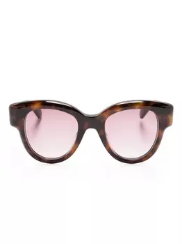 Pomellato Eyewear солнцезащитные очки в оправе 'кошачий глаз', коричневый