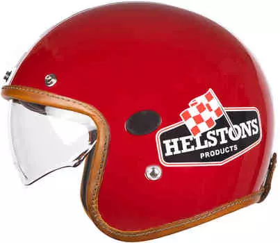 Пометить Карбоновый шлем Helstons, красный