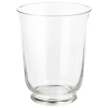 POMP ПОМП Ваза/фонарь, прозрачное стекло, 18 см IKEA