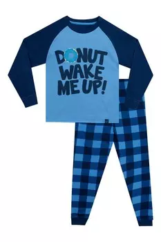 Пончик, разбуди меня, пижама с длинными рукавами Harry Bear, синий