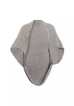 Пончо AMBER Knit Factory, цвет Mottled Light Brown