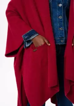 Пончо blue shadow, красный