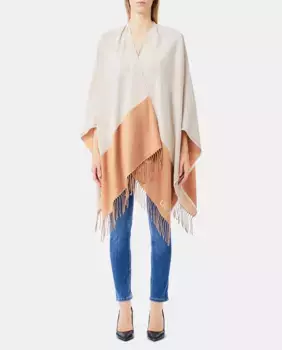 Пончо двухцветное LIUJO, бежевый