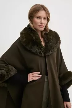 Пончо Joseph Ribkoff, зеленый