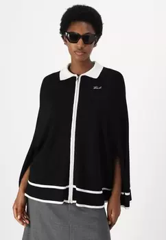Пончо KARL LAGERFELD, черный