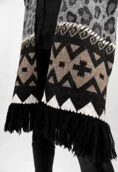 Пончо LEO AND RUGS Grace, серый