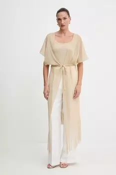 Пончо Liviana Conti, бежевый