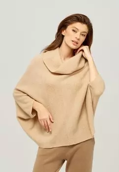 Пончо Marc & Andr, коричневый