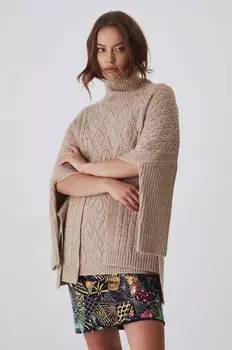 Пончо Medicine, бежевый