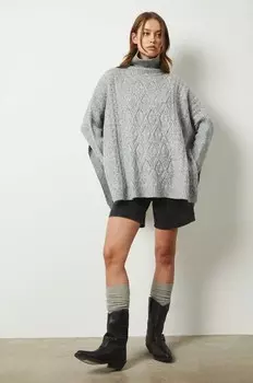 Пончо Medicine, серый