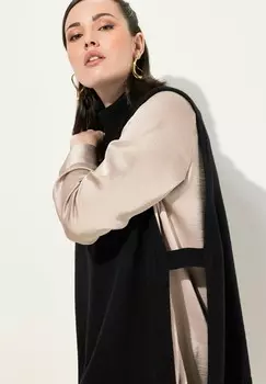 Пончо OPEN SIDE SEAM Ulla Popken, черный