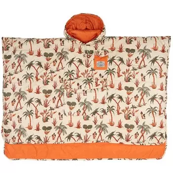 Пончо Poler, бежевый/оранжевый