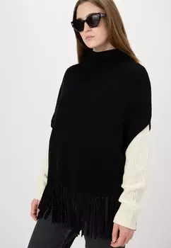 Пончо PONCHO Patrizia Pepe, черный