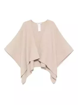 Пончо с асимметричным подолом MAX MARA, нейтральный