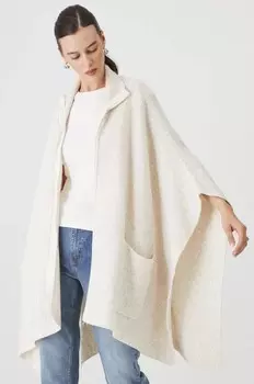 Пончо с добавлением шерсти Medicine, бежевый