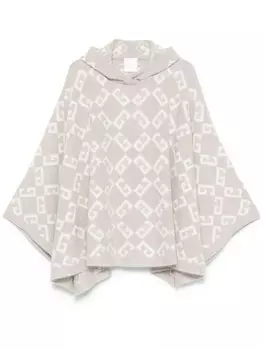 Пончо с капюшоном и логотипом Givenchy