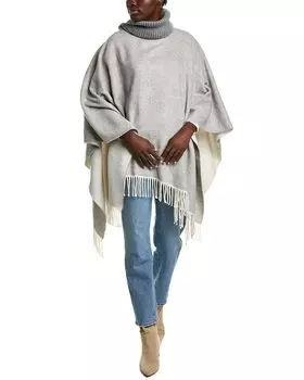Пончо с водолазкой La Fiorentina, серый