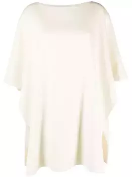 Пончо с вырезом-лодочкой Fabiana Filippi, белый