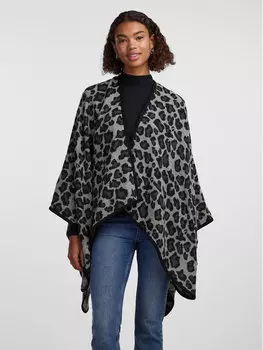 Пончо стандартного кроя Pieces, серый