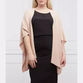 Пончо свободного кроя больших размеров с историей Persona By Marina Rinaldi, розовый