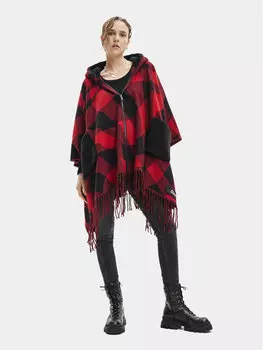 Пончо свободного кроя Desigual, черный