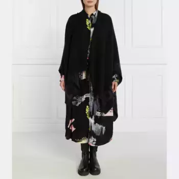 Пончо свободного кроя Desigual, черный