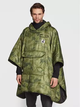 Пончо свободного кроя Poler, зеленый