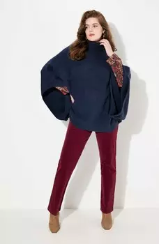 Пончо TURTLENECK Ulla Popken, темно-синий