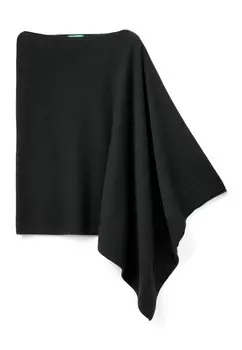 Пончо United Colors of Benetton, черный