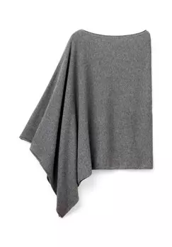 Пончо United Colors of Benetton, серый