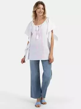 Пончо Usha, белый