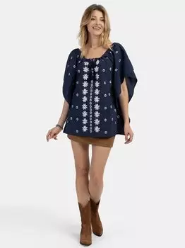 Пончо Usha, синий