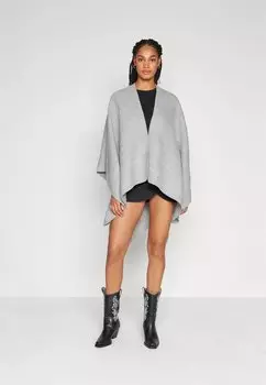 Пончо VILA VILUNIO PONCHO, цвет light grey melange