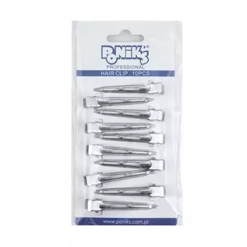 Ponik's, Заколки для волос металлические, 10 шт Eurostil