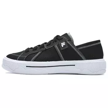 POP 3 SE Canvas Shoes Women's Low-top Black/Snow White Fila Fusion