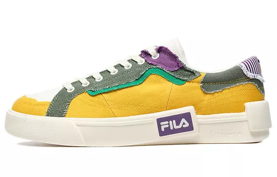 POP Canvas Shoes Men Low-top Bronze Fila Fusion