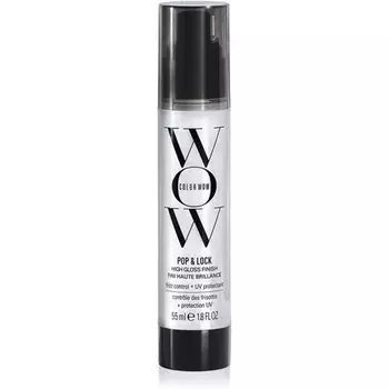 Pop + Lock Frizz Control + Glossing Serum - Сыворотка против вьющихся волос с термозащитой, запечатывает секущиеся кончики, увлажняет, делает шелковистыми и придает блеск тусклым обезвоженным волосам, Color Wow