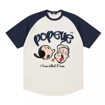 Popeye/Футболка унисекс Popeye, Рис абрикосовый - черный (в подарочной упаковке)