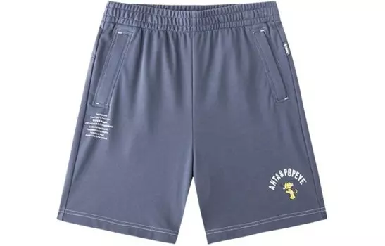 Popeye/popeye X Life Collection повседневные шорты мужские мужские серые Anta, серый
