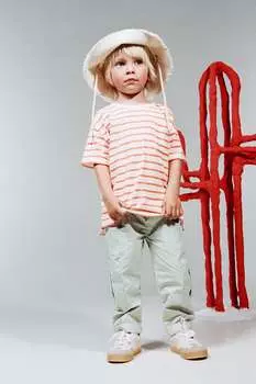 Поплин брюки Zara, синий/серый